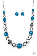 Load image into Gallery viewer, Weekend Party Paparazzi Necklace - Blue
