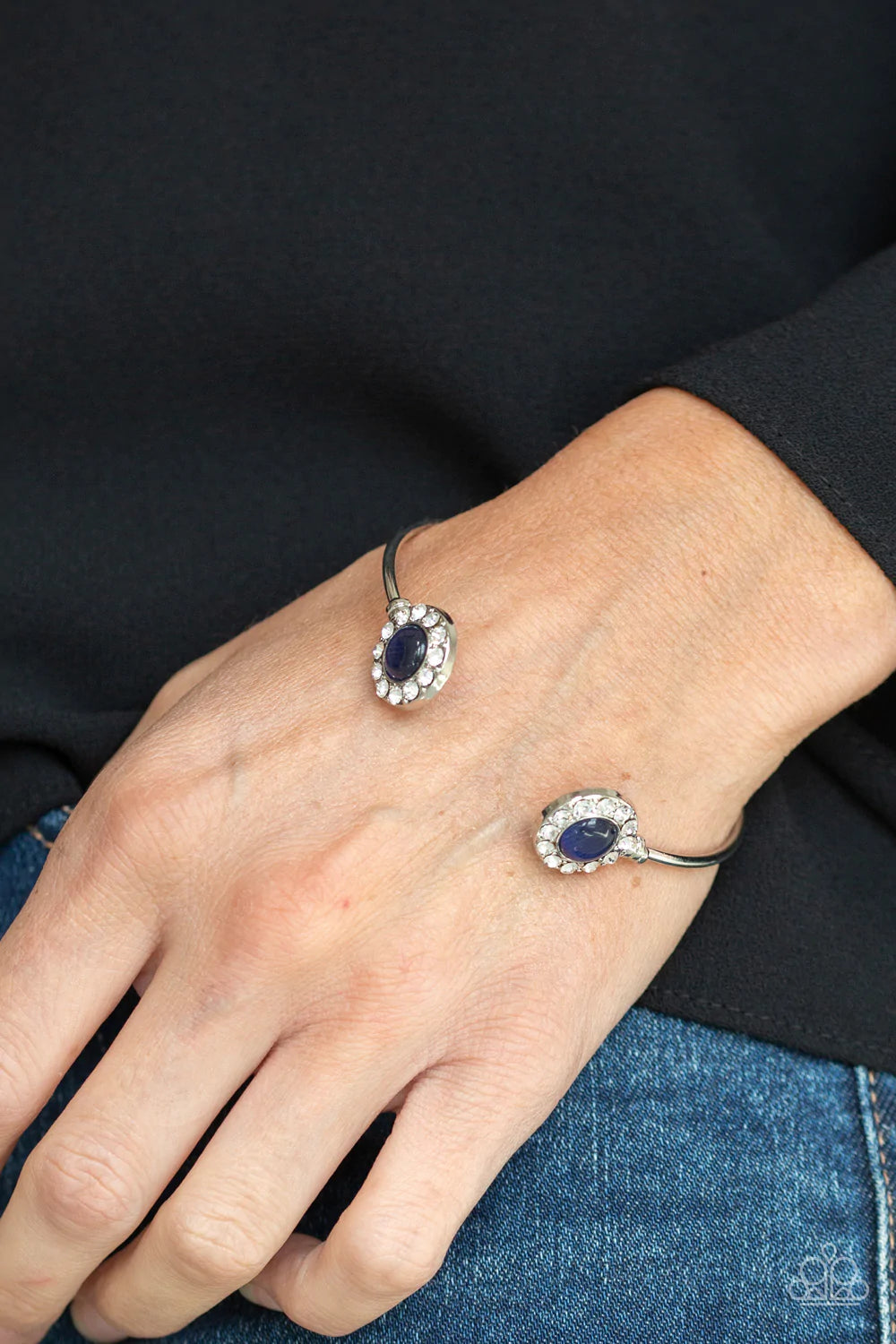 Paparazzi ♥ Instant Illumination - Blue ♥ Moonstone Cuff Bracelet