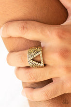 Load image into Gallery viewer, Paparazzi ♥ Triathlon - Brass ♥ Ring
