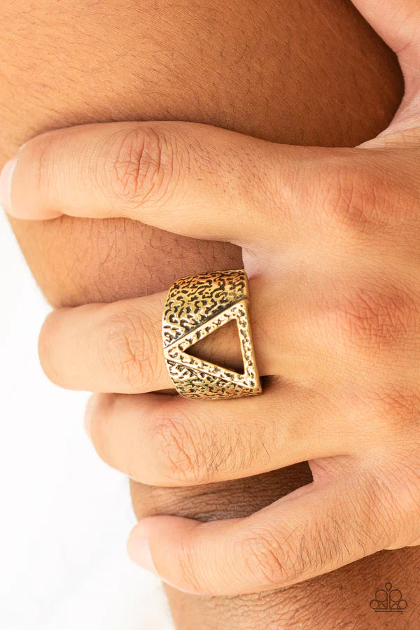 Paparazzi ♥ Triathlon - Brass ♥ Ring