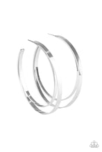 Load image into Gallery viewer, Paparazzi ♥ Moon Child Metro - Silver ♥ Hoop Earrings
