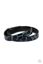 Load image into Gallery viewer, Paparazzi ♥ All GRRirl - Blue ♥ Leather Double Wrap Bracelet
