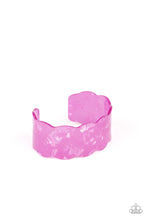 Load image into Gallery viewer, Paparazzi ♥ Retro Ruffle - Purple ♥ Acrylic Cuff Bracelet

