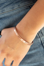 Load image into Gallery viewer, Dainty Dazzle Paparazzi Cuff Bracelet  - Copper
