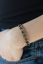Load image into Gallery viewer, Paparazzi ♥ LINK Tank - Brass ♥ Cuff Bracelet
