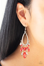 Load image into Gallery viewer, Paparazzi ♥ Summer Catch - Red ♥ Earrings
