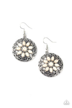 Load image into Gallery viewer, Mesa Oasis Paparazzi Earring - White - Cracked Stone

