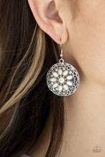 Load image into Gallery viewer, Mesa Oasis Paparazzi Earring - White - Cracked Stone
