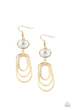 Load image into Gallery viewer, Paparazzi ♥ Drop-Dead Glamorous - Gold ♥ Earrings
