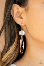 Load image into Gallery viewer, Paparazzi ♥ Drop-Dead Glamorous - Gold ♥ Earrings
