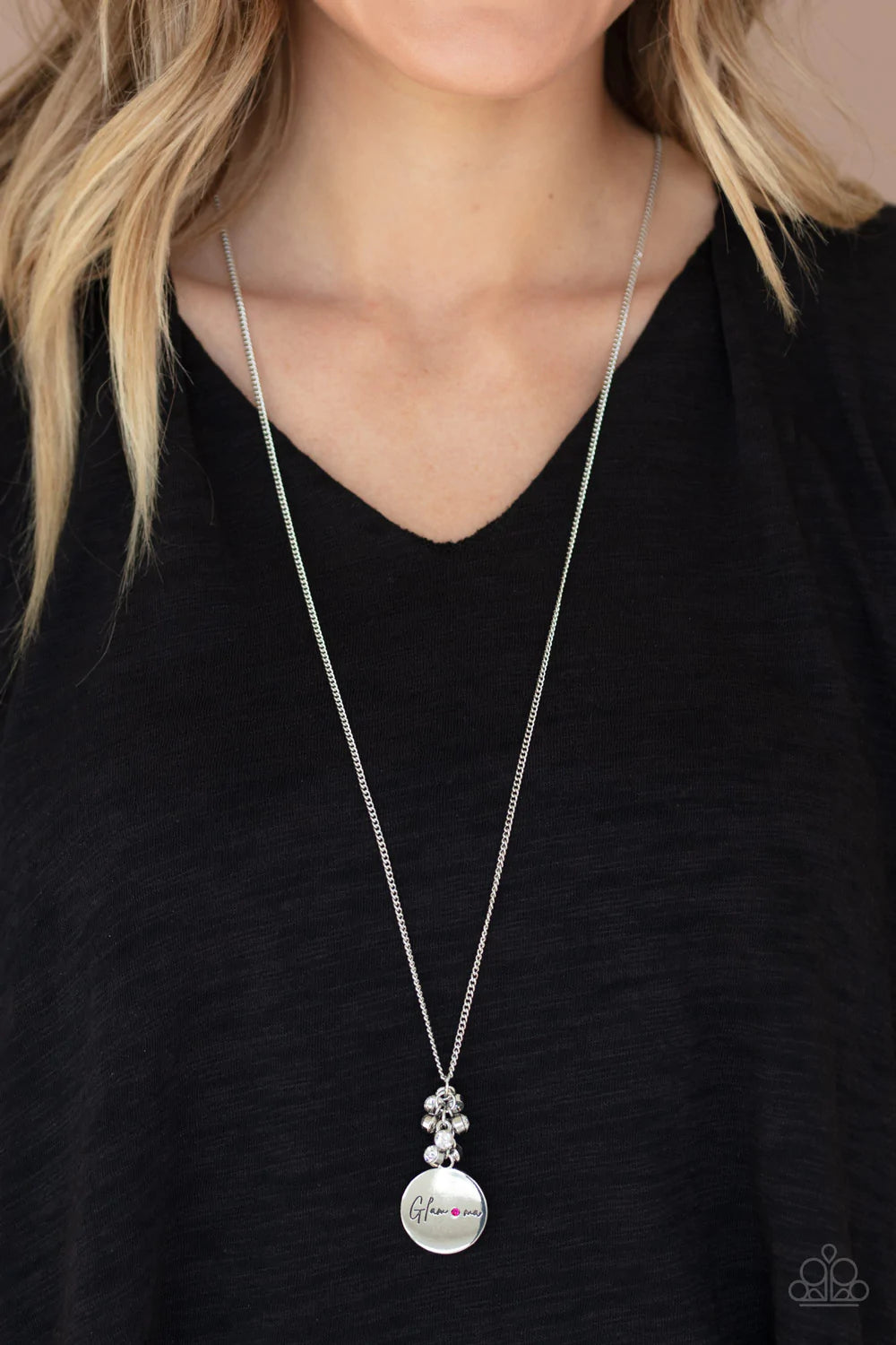 Paparazzi ♥ Going For GLAM-ma - Pink ♥ Necklace