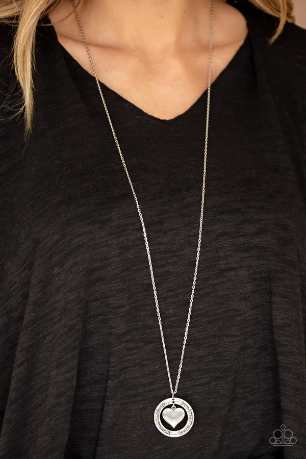 A Mother, Forever My Friend - White ♥ Necklace