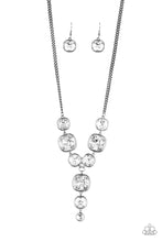 Load image into Gallery viewer, Legendary Luster Paparazzi Necklace - Black - Gunmetal
