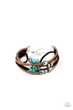 Load image into Gallery viewer, Paparazzi ♥ Rocky Mountain Rebel - Blue - Turquoise  ♥ Bracelet
