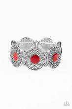 Load image into Gallery viewer, Painted Garden Paparazzi Bracelet  - Red

