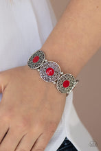 Load image into Gallery viewer, Painted Garden Paparazzi Bracelet  - Red
