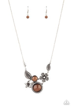 Load image into Gallery viewer, Exquisitely Eden Paparazzi Necklace - Brown - Moonstone

