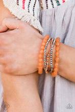 Load image into Gallery viewer, Sugary Sweet Paparazzi Bracelet - Orange - June 2020 Fashion Fix
