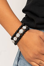 Load image into Gallery viewer, Flawlessly Flattering Paparazzi Bracelet  - Black
