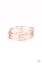 Load image into Gallery viewer, Stellar Orbit Paparazzi Bangle Bracelet - Copper
