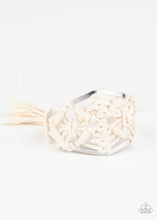 Load image into Gallery viewer, Paparazzi ♥ Macrame Mode - White ♥ Cuff Bracelet - Life Of the Party
