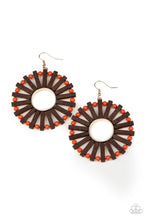 Load image into Gallery viewer, Solar Flare Paparazzi Earring - Orange
