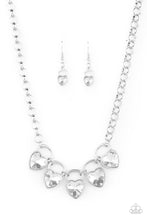 Load image into Gallery viewer, HEART On Your Heels Paparazzi Necklace - White Life of the Party Exclusive
