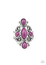 Load image into Gallery viewer, Sahara Sweetheart Paparazzi Ring - Purple - Cracked Stone
