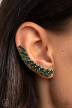 Load image into Gallery viewer, I Think ICE Can Paparazzi Ear Crawler Earring- Multi - Oil Spill - Life Of the Party Fan Favorite

