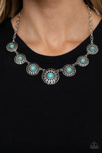 Load image into Gallery viewer, Sahara Solar Power Paparazzi Necklace - Turquoise Blue
