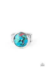 Load image into Gallery viewer, Marble Mosaic Paparazzi Ring - Blue
