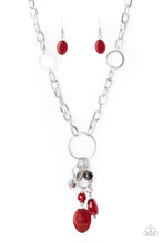 Load image into Gallery viewer, Lay Down Your CHARMS Paparazzi Necklace - Red
