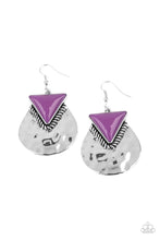 Load image into Gallery viewer, Road Trip Treasure Paparazzi Earring - Purple
