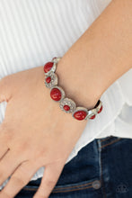 Load image into Gallery viewer, Garden Flair Paparazzi Bracelet  - Red

