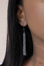 Load image into Gallery viewer, Metro Mirage Paparazzi Necklace - Black - Gunmetal
