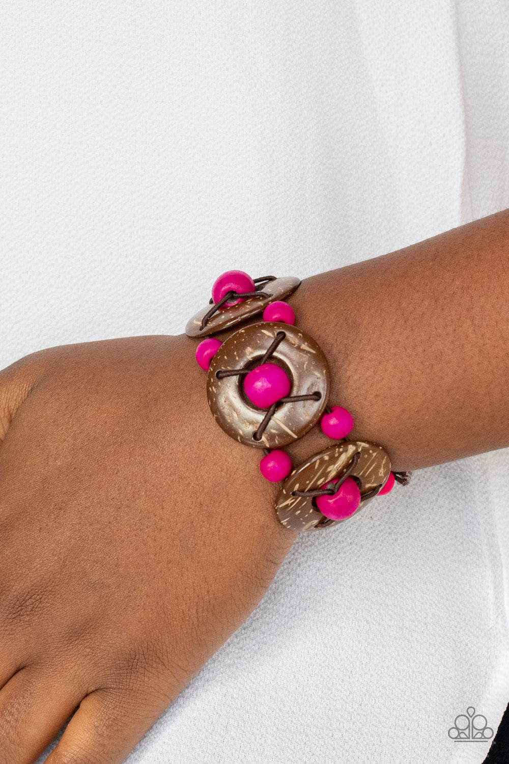 Island Adventure Paparazzi Bracelet  - Pink
