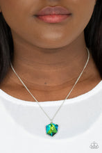 Load image into Gallery viewer, Stellar Serenity Paparazzi Necklace - Green - Iridescent
