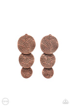 Load image into Gallery viewer, Ancient Antiquity Paparazzi Earring - Copper Clip-On
