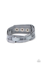 Load image into Gallery viewer, Garage Band Grunge Paparazzi Urban Leather Bracelet - Silver
