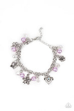 Load image into Gallery viewer, Retreat into Romance Paparazzi Charm Bracelet - Purple
