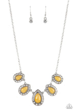 Load image into Gallery viewer, Everlasting Enchantment Paparazzi Necklace - Yellow - Moonstone
