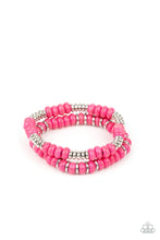 Load image into Gallery viewer, Desert Rainbow Paparazzi Bracelet - Pink
