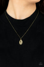 Load image into Gallery viewer, Be The Peace You Seek Paparazzi Inspirational Necklace - Brass
