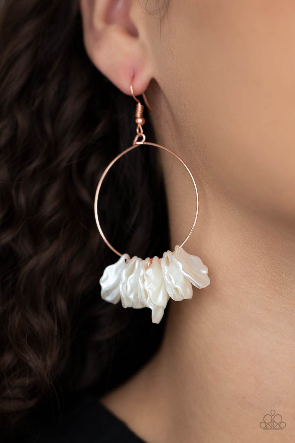 Sailboats and Seashells Paparazzi Earring - Copper