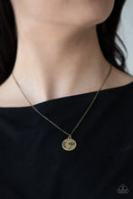 Load image into Gallery viewer, Hold On To Hope Paparazzi Inspirational Necklace - Brass
