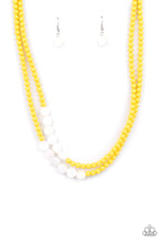 Load image into Gallery viewer, Extended STAYCATION Paparazzi Necklace - Yellow

