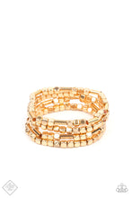 Load image into Gallery viewer, Metro Materials Paparazzi Bracelet - Gold - April 2021 Fashion Fix
