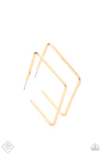 Load image into Gallery viewer, Material Girl Magic Paparazzi Hoop Earring - Gold - April 2021 Fashion Fix
