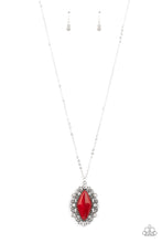 Load image into Gallery viewer, Exquisitely Enchanted Paparazzi Necklace - Red - Moonstone
