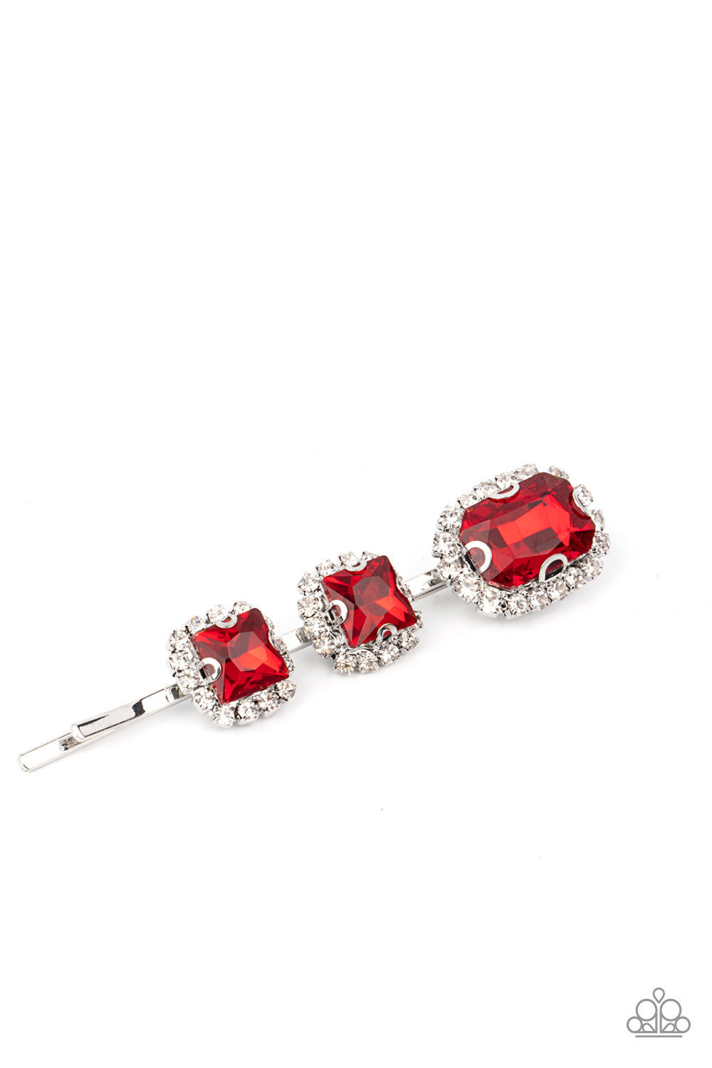 Teasable Twinkle Paparazzi Hair Clip - Red